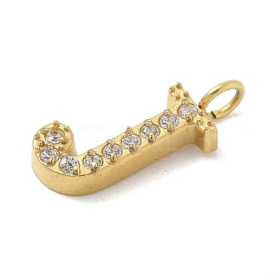 Ion Plating(IP) 304 Stainless Steel Micro Pave Cubic Zirconia Pendants STAS-Z107-03G-10-1
