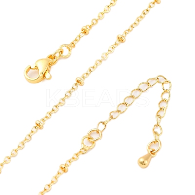Brass Satellite Chains Necklaces for Women NJEW-D302-61G-1