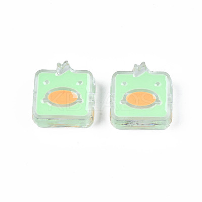 Transparent Acrylic Beads ACRC-S039-09B-1