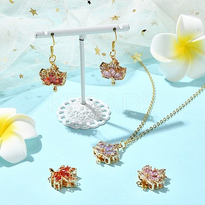 5Pcs 5 Styles Golden Plated Brass Box Clasps KK-CJ0002-22-1