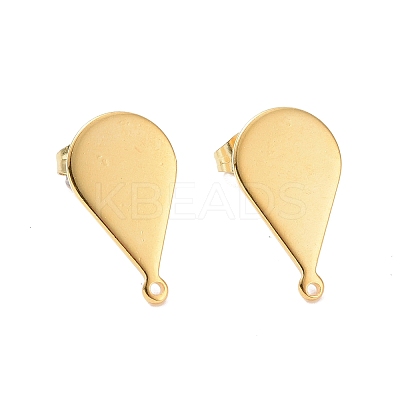 201 Stainless Steel Stud Earring Findings STAS-G277-04G-1