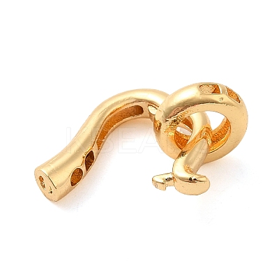 Brass Fold Over Clasps KK-F860-26G-1