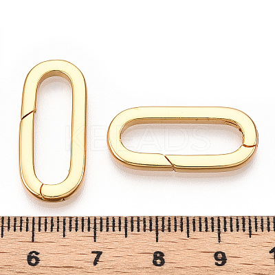 Brass Spring Gate Rings KK-WH20009-01G-1