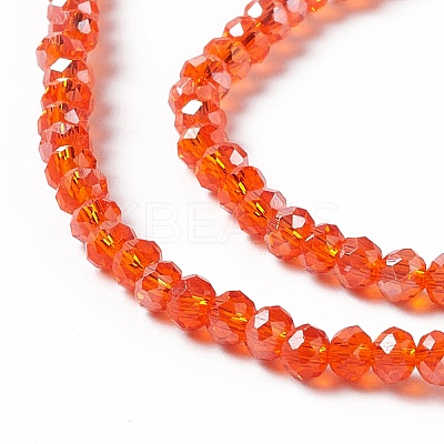 Electroplate Glass Beads Strands EGLA-R048-2mm-21-1