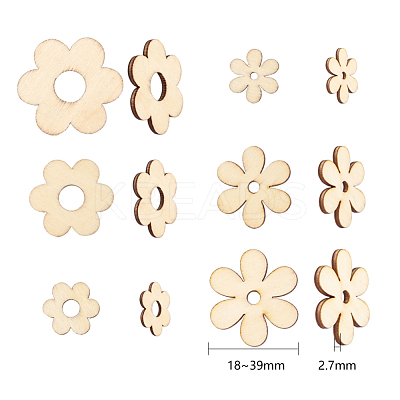 Wooden Cabochons WOOD-O004-03-1