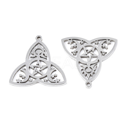 Non-Tarnish 201 Stainless Steel Pendants STAS-N098-046P-1