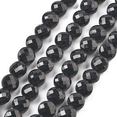 Natural Black Tourmaline Beads Strands G-C179-A20-02-1