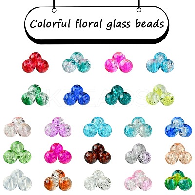 DIY Round Glass Bracelets Making Kits DIY-FS0006-20-1