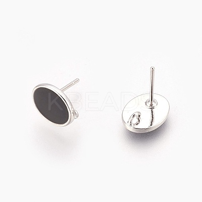 Brass Stud Earring Findings LS-KK-P153-22P-01-NF-1