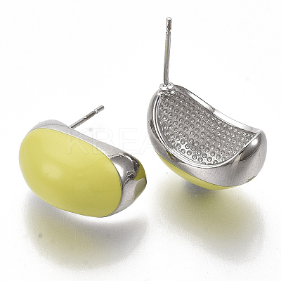 (Jewelry Parties Factory Sale)Alloy Enamel Stud Earring EJEW-N012-14P-1