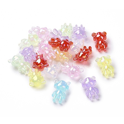 Transparent Acrylic Imitation Jelly Beads OACR-P011-11C-1