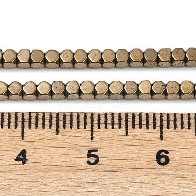 Electroplate Non-magnetic Synthetic Hematite Beads Strands G-I175-09G-1