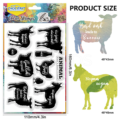 PVC Plastic Clear Stamps DIY-WH0618-0219-1