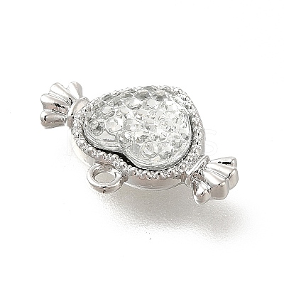 Transparent Clear Resin Rhinestone Charms FIND-B015-01B-P-1