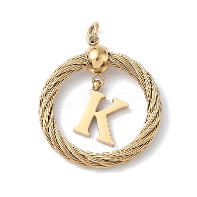 304 Stainless Steel Pendants STAS-D154-01K-G-1