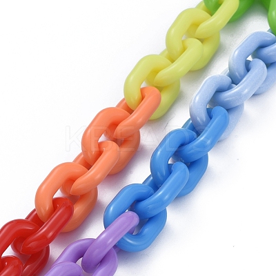 Acrylic Chain Purse Bag Handle AJEW-BA00007-1