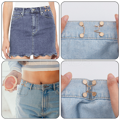 8 Sets 4 Style Alloy Button Pins for Jeans DIY-GF0005-94-1