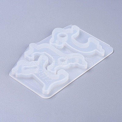 Dog & Rabbit Shape No Touch Door Opener Food Grade Silicone Molds DIY-K025-15-1