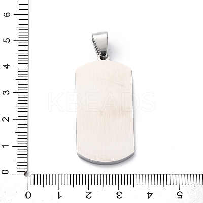 304 Stainless Steel Micro Pave Cubic Zirconia Pendants STAS-U043-23P-1
