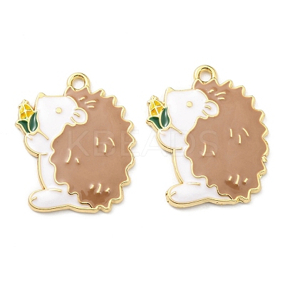 Alloy Enamel Pendants ENAM-D051-17A-G-1