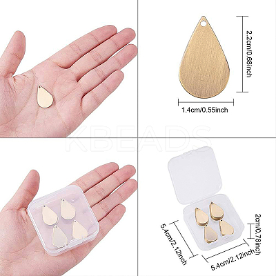 Brass Pendants KK-BC0003-08AB-1
