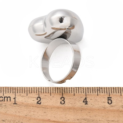 304 Stainless Steel Adjustable Rings LS-RJEW-M067-01P-1