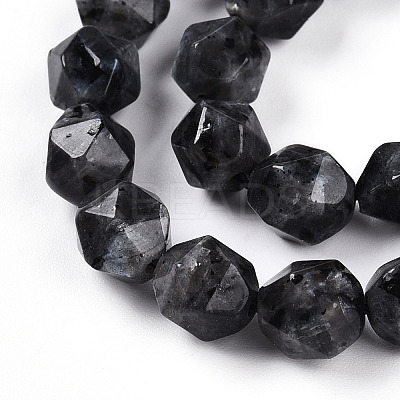 Natural Larvikite Beads Strands G-T139-8mm-51-1