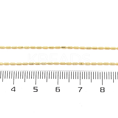 Brass Column Link Chain Necklaces for Women NJEW-D302-05G-1