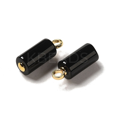 Natural Black Onyx(Dyed & Heated) Pendants FIND-C046-18B-G-1