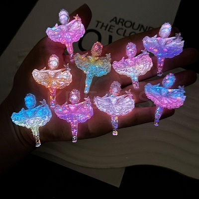 Luminous Opaque Resin Cabochons CRES-L045-14-1