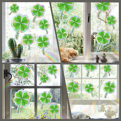 PVC Waterproof Shopwindow Decorative Sticker DIY-WH20007-17A-1
