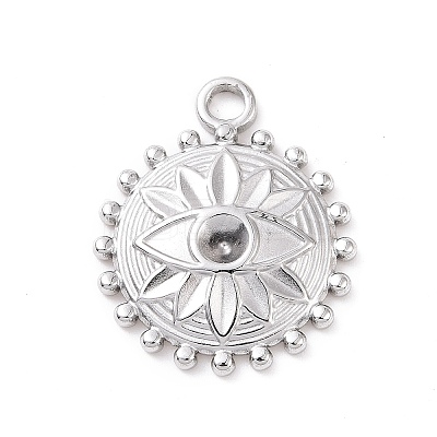 Tarnish Resistant 304 Stainless Steel Pendant Rhinestone Settings STAS-G287-16P-1