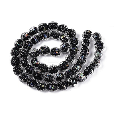Handmade Foil Glass Beads FOIL-N029-10A-1