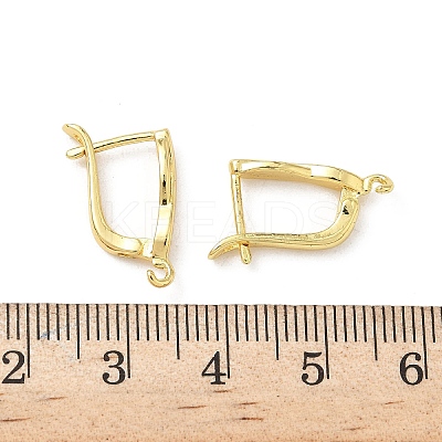 Brass Hoop Earring Findings KK-G536-07G-1