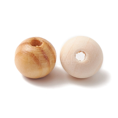 196Pcs 8 Styles Natural Unfinished Wood Beads WOOD-FS0001-09-1