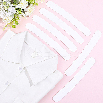 Plastic Collar Stays for Men's Dress Shirts AJEW-HY0003-21C-1