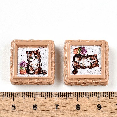 Opaque Resin Decoden Cabochons RESI-N039-130-1