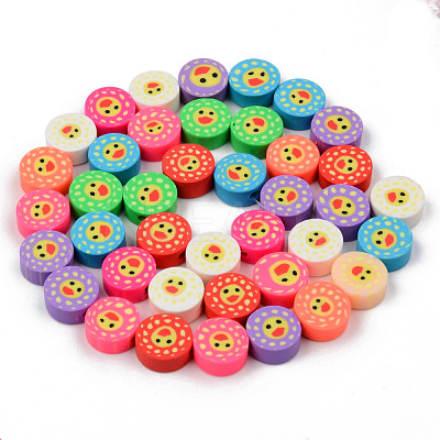 Handmade Polymer Clay Beads Strands CLAY-N008-004-1