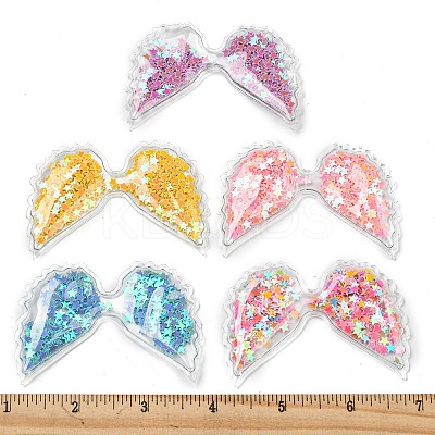 12Pcs 6 Colors PVC with Resin Accessories RESI-CJ0001-174-1