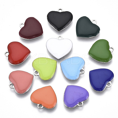 201 Stainless Steel Enamel Charms STAS-N088-12-1