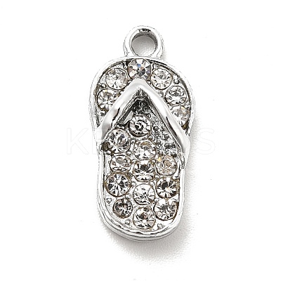Alloy Rhinestone Pendants ALRI-C007-23P-1