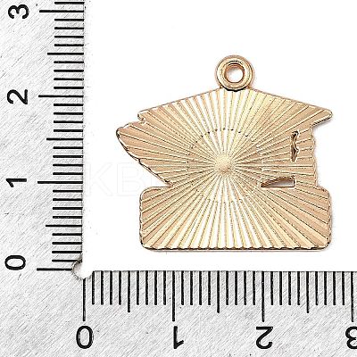Graduation Season Alloy Enamel Pendants ENAM-I065-02KCG-03-1