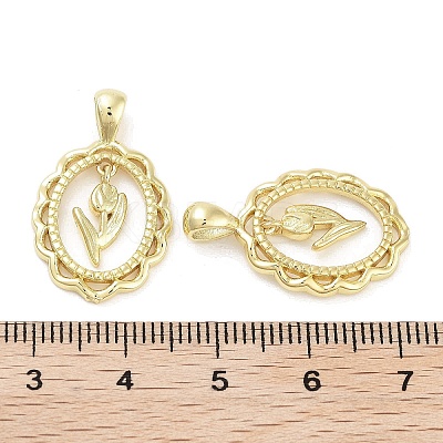 Rack Plating Brass Pendants KK-Z064-24G-01-1