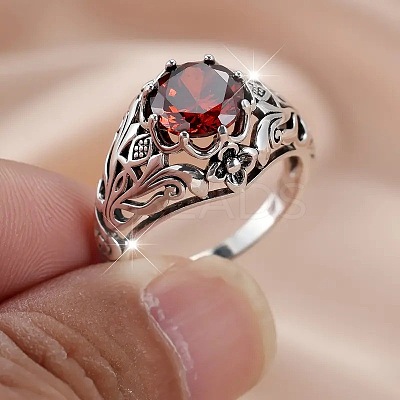 Alloy and Rhinestone Finger Rings for Women FS-WG94321-03-1