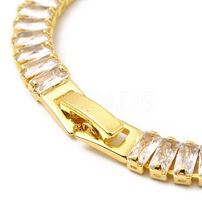 Clear Cubic Zirconia Tennis Bracelets BJEW-A132-20G-1