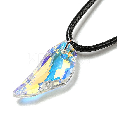 Waxed Cord Necklaces NJEW-P310-06P-01-1