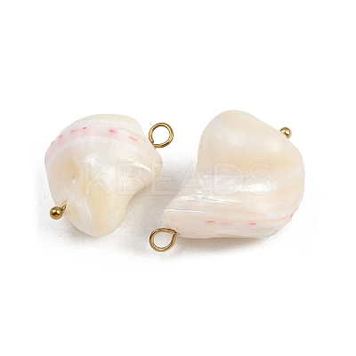 Natural Shell Nuggets Pendants X1-STAS-D378-30G-1