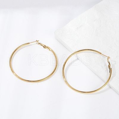 201 Stainless Steel Hoop Earrings EJEW-F188-24G-C-1