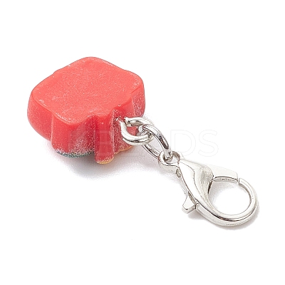 Christmas Resin Pendant Decorations HJEW-JM04299-1