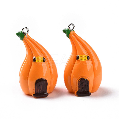 Autumn Opaque Resin Pendants RESI-D063-02-1